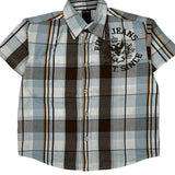 Age 4 Fubu Checked Short Sleeve Shirt - Small Multicoloured Cotton