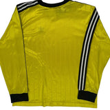 Made In USA Adidas Long Sleeve Football Shirt - XL Yellow Polyester