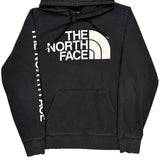 Large Logo On Front The North Face Spellout Hoodie - Medium Black Cotton