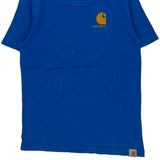 Age 7 Carhartt Graphic T-Shirt - Small Blue Cotton