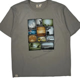 Brisbane Australia Pacific Creations Single Stitch T-Shirt - Large Grey Cotton