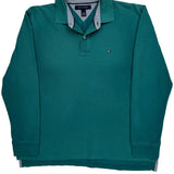 Tommy Hilfiger Polo Shirt - Medium Green Cotton