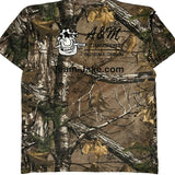 Russell Outdoors Camo T-Shirt - XL Khaki Cotton