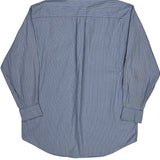 Nautica Striped Shirt - Large Blue Cotton