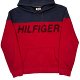 Tommy Hilfiger Denim Spellout Hoodie - XL Navy Cotton