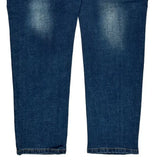 Rose & Words Graphic Jeans - 39W 28L Blue Denim