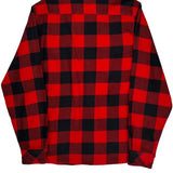Dickies Checked Flannel Shirt - Large Black Cotton