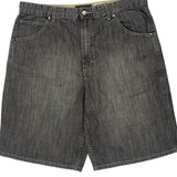 Unbranded Baggy Denim Shorts - 37W 10L Gray Denim