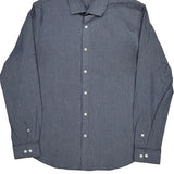 Tommy Hilfiger Slim Fit Shirt - Large Blue Cotton