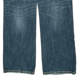 Silver Contrast Stitch Jeans - 38W 31L Dark Wash Denim