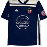 15-16 Years Bayern Munich Adidas Football Shirt - XL Blue Polyester