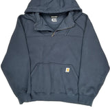 Rain Defender Carhartt Hoodie - 2XL Blue Cotton Blend