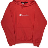 Age 12 Champion Hoodie - Medium Red Cotton