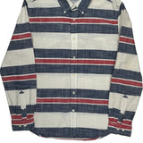 Tommy Hilfiger Striped Shirt - Large Multicoloured Cotton