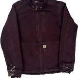 Carhartt Jacket - Small Burgundy Cotton