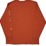 Carhartt Long Sleeve T-Shirt - Large Orange Cotton