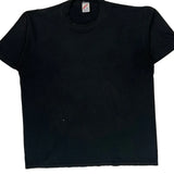 90S Blank Jerzees T-Shirt - XL Black Cotton