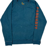 Relaxed Fit Carhartt Spellout Sweatshirt - XL Blue Cotton
