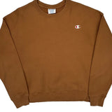 Reverse Weave Champion Sweatshirt - XL Brown Cotton