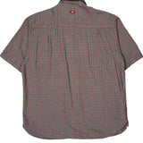 Ecko Unltd Checked Short Sleeve Shirt - Large Red Cotton