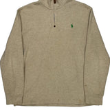 Polo By Ralph Lauren Long Sleeve T-Shirt - Large Beige Cotton