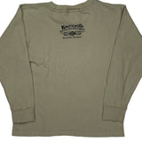 Harley Davidson Graphic Long Sleeve T-Shirt - Small Beige Cotton