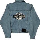 An American Legend Harley Davidson Denim Jacket - Medium Light Wash Cotton