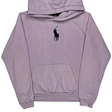 Polo By Ralph Lauren Hoodie - Large Purple Cotton