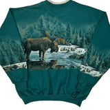 Au Graphic Sweatshirt - Large Green Cotton