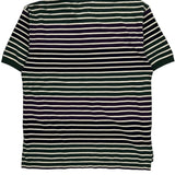 Tommy Hilfiger Striped Polo Shirt - Medium Green Cotton