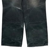 Made In USA Carhartt Double Knee Carpenter Pants - 29W 30L Black Cotton