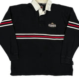 Guinness Striped Rugby Shirt - 2XL Black Cotton