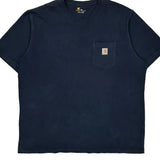 Carhartt T-Shirt - 2XL Navy Cotton