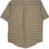 Carhartt Checked Short Sleeve Shirt - Medium Blue Cotton