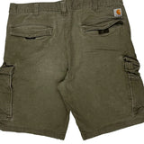 Carhartt Cargo Shorts - 34W 9L Green Cotton
