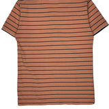 Lacoste Striped Polo Shirt - Medium Pink Cotton