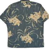 Polo By Ralph Lauren Floral Hawaiian Shirt - Medium Blue Cotton