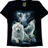 Glow In The Dark Rock Eagle Single Stitch T-Shirt - Large Black Cotton