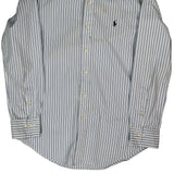 Polo By Ralph Lauren Striped Shirt - Medium Blue Cotton