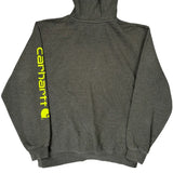 Carhartt Hoodie - Large Gray Cotton Blend
