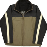 Nautica Striped Jacket - Medium Black Cotton Blend