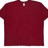 Made In USA Blank Gap T-Shirt - 2XL Red Cotton