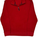 Nautica 1/4 Zip - XL Red Cotton