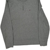 Tommy Hilfiger 1/4 Zip - Large Gray Cotton