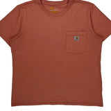Carhartt T-Shirt - XL Red Cotton
