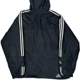 Adidas Striped Jacket - 2XL Black Polyester