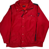 Polo By Ralph Lauren Windbreaker - Large Red Polyester