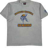 Single Stitch Francis Howell Seniors Fruit Of The Loom College T-Shirt - Large Gray Cotton Blend