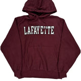 Reverse Weave Champion Lafayette Hoodie - Medium Burgundy Cotton Blend