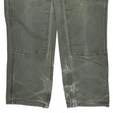 Carhartt Double Knee Carpenter Pants - 32W 33L Gray Cotton